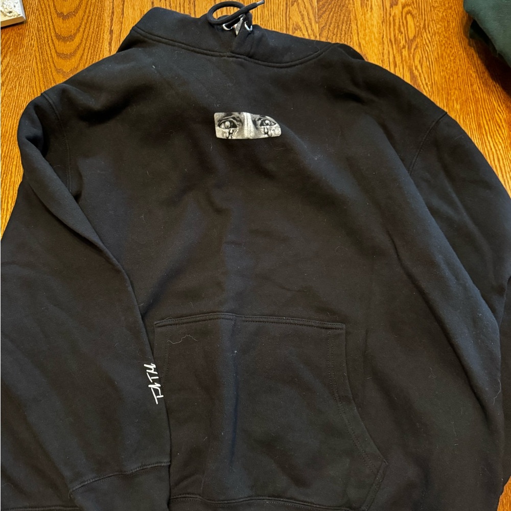 Black Graphic Hoodie